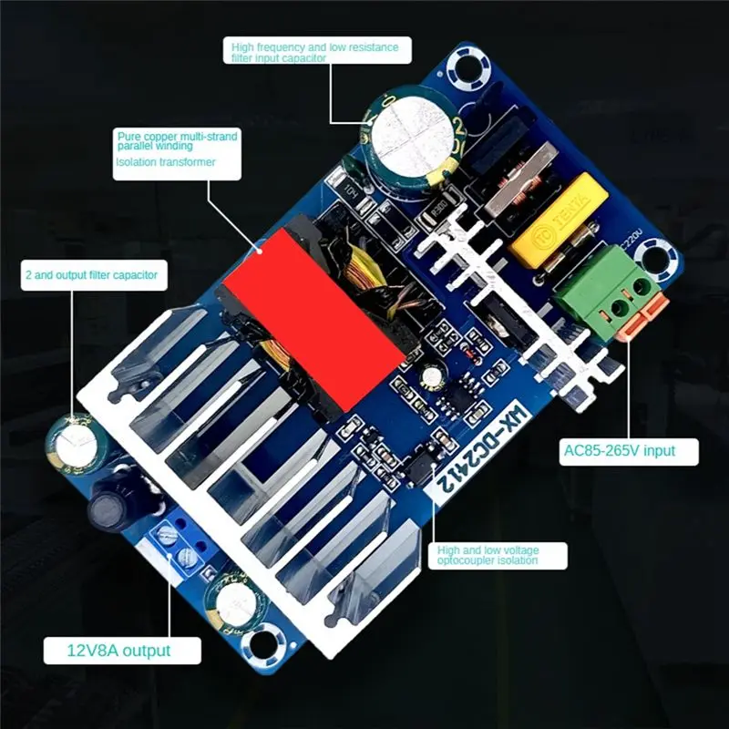 ABZW 12V8A High Power Switching Power Supply Board Ac-Dc Power Supply Module