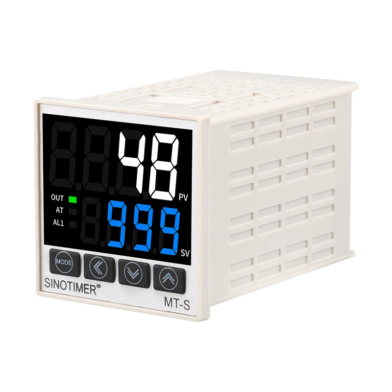 Economische Digitale Pid Temperatuurregelaar Verwarming/Koeling Relais Ssr Output Thermostaat Module Thermocontroller 48*48Mm