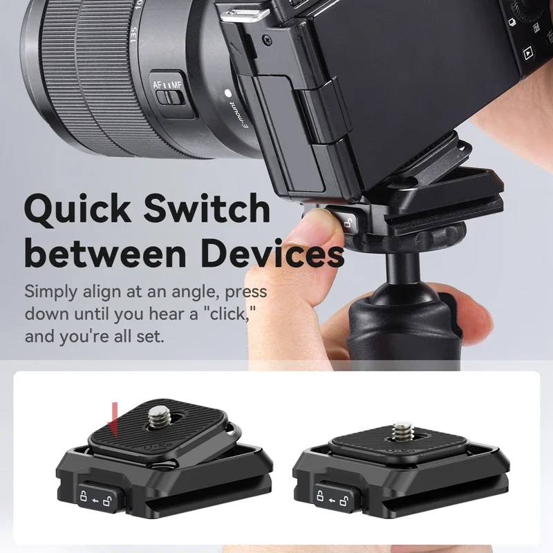 Original Ulanzi Uka01 Quick Mount Kit Camera Quick Plate Stabilizer Tripod Quick Release Base