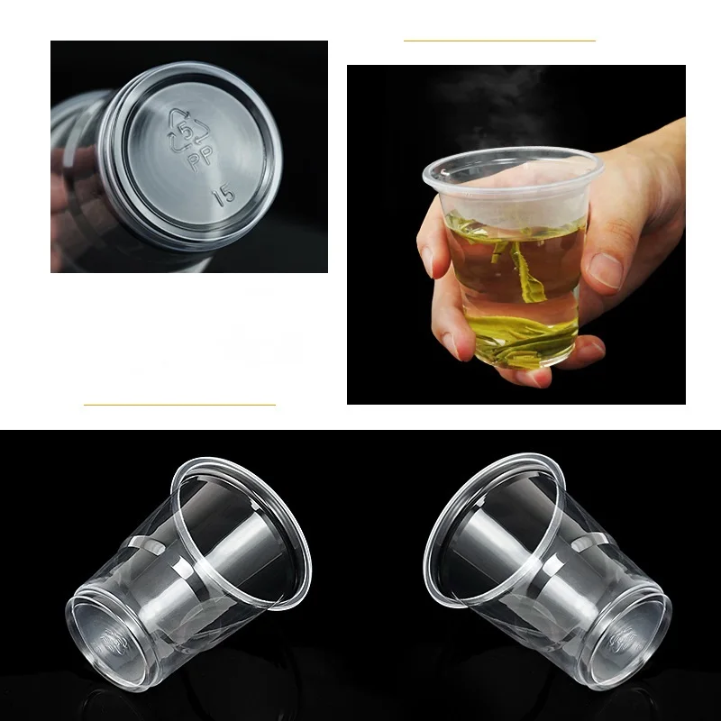 25/50/100 pcs New Disposable clear plastic cup outdoor picnic Birthday Kitchen Party Tableware Tasting 200ml.