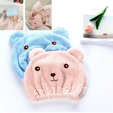 

Microfiber Bath Towel Dry Hair Cap Dry Quick Drying Lady Bath Towel Soft Shower Woman Turban Head Wrap Bathing Tools Shower Hat