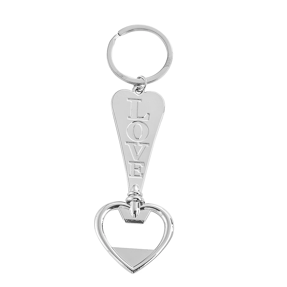 Creatieve Liefde Hart Bier Flesopener Hanger Sleutelhanger Voor Bar Benodigdheden Thuis Wijnopener Heren Sleutelhanger Decoratie Feestcadeaus