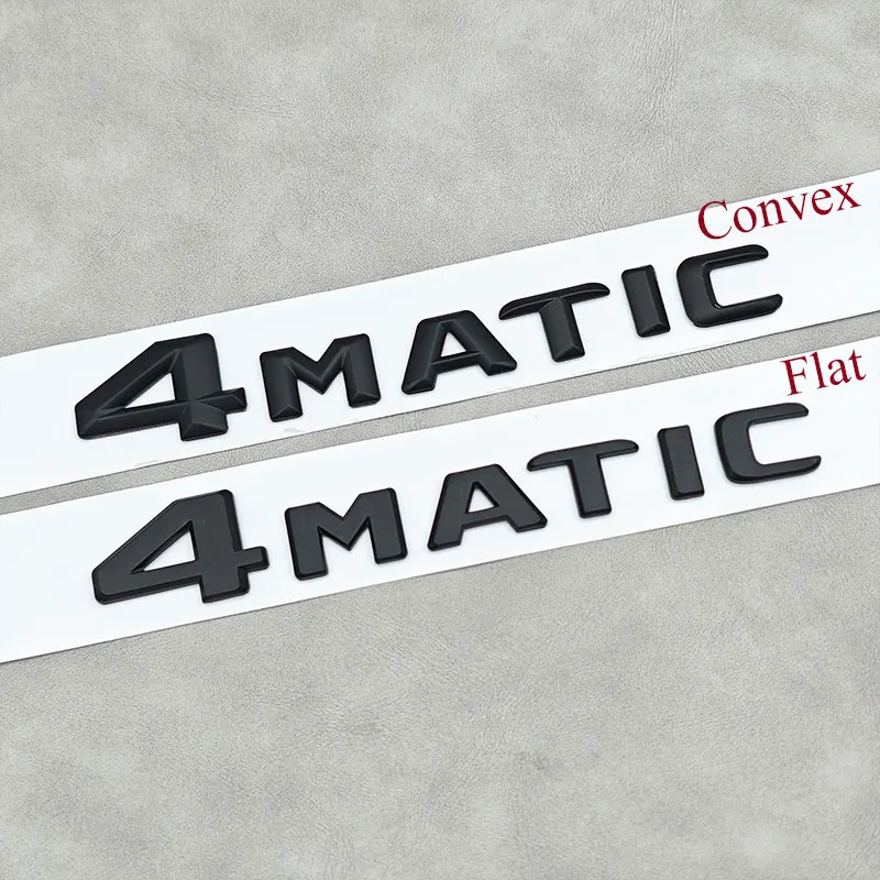 3D ABS Chrome Black 4 Matic Logo 4Matic Emblem Letters Nameplate Car Rear Trunk Badge Sticker For Auto Accessories