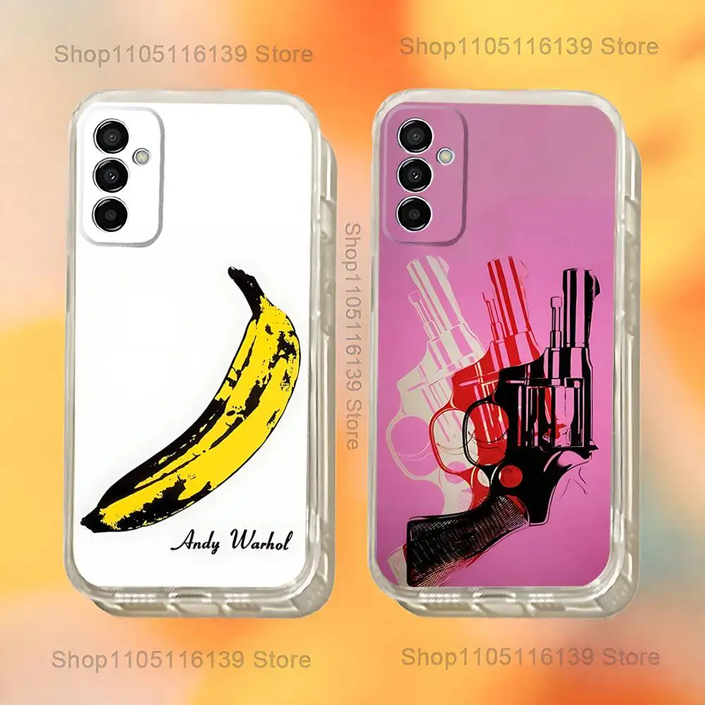 

A-Andy W-Warhol Art Phone Case For Samsung S24,30,21,22,23,20 FE,lite,PIus,Ultra,5G,Note,9,10 Transparent Cover