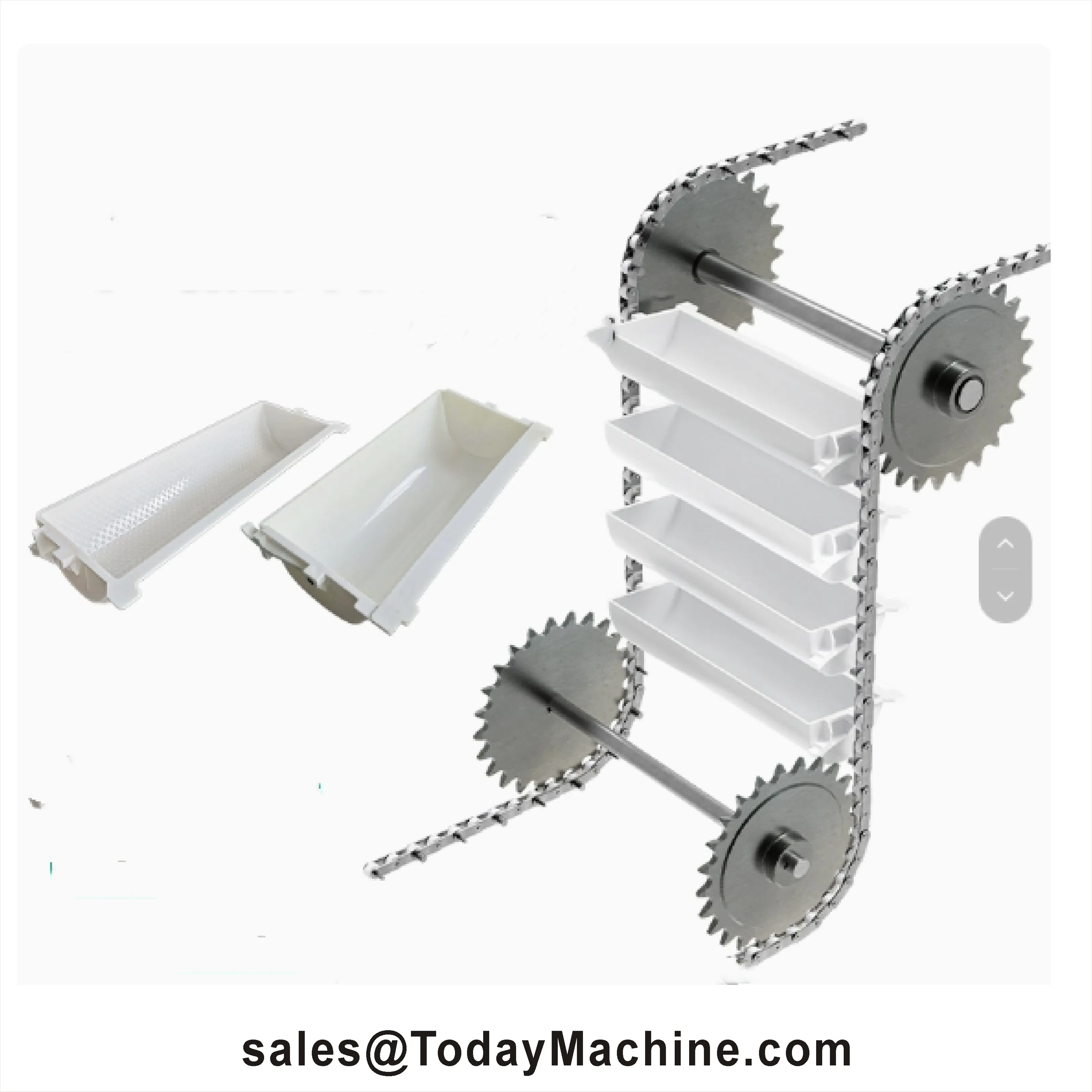 Focus Machinery Customized High Quality Z Type Bucket Elevator Food Grade Conveyor for Nuts Grains Snacks