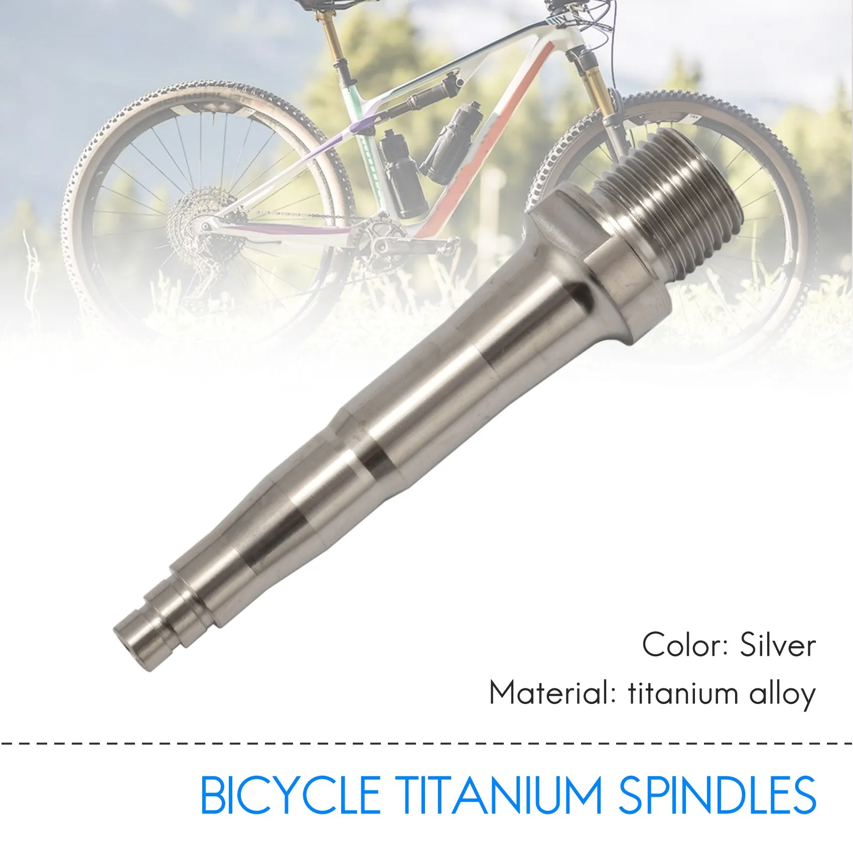 Neue 2-teilige Fahrrad-Titan-Pedalspindeln passend für SpeedPlay Zero X1 X2 & Light Action 78 mm