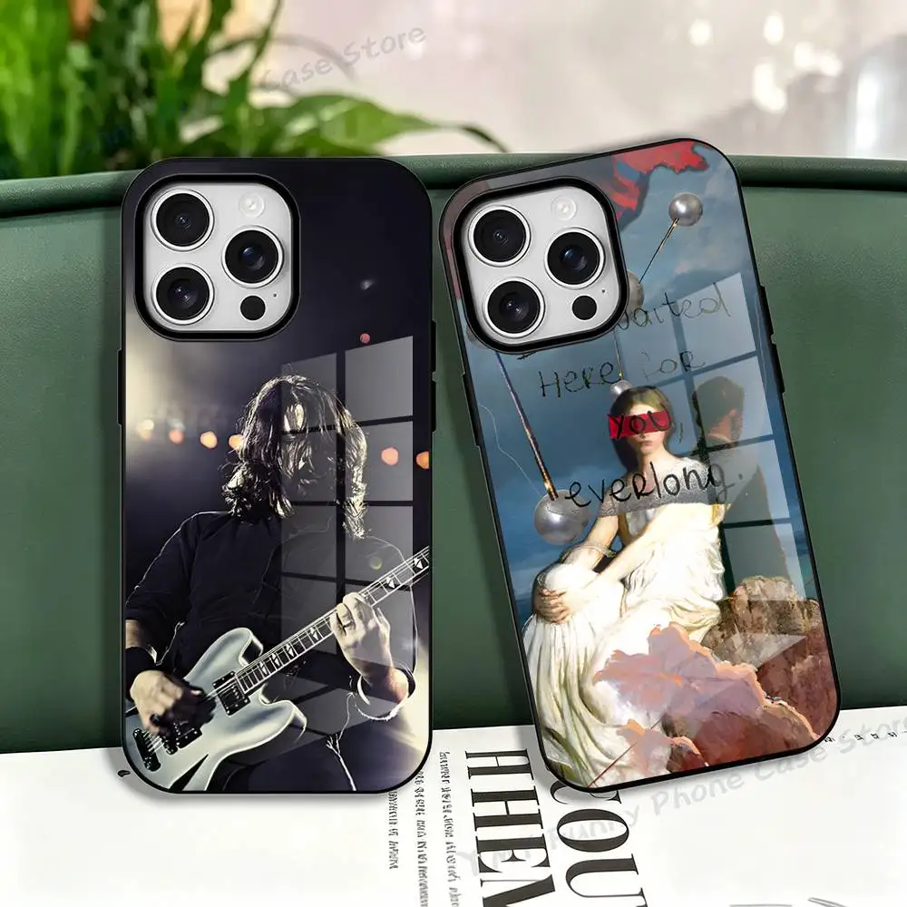 Famous F-Foo F-Fighters Silicone Soft Case For iPhone 17,16,15,14,13,12,11 Pro Max For Magnetic Shell Frosted Cover