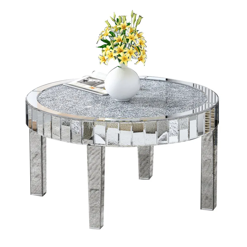 

Customizable Nordic mirror coffee table apartment modern simple light luxury living room Internet celebrity mirror coffee table