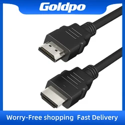 Goldpo 1.5m HDMI-Compatible High-Definition Cable 1080P High Speed TV Data Cable Version Computer Monitor Video Connection Cable