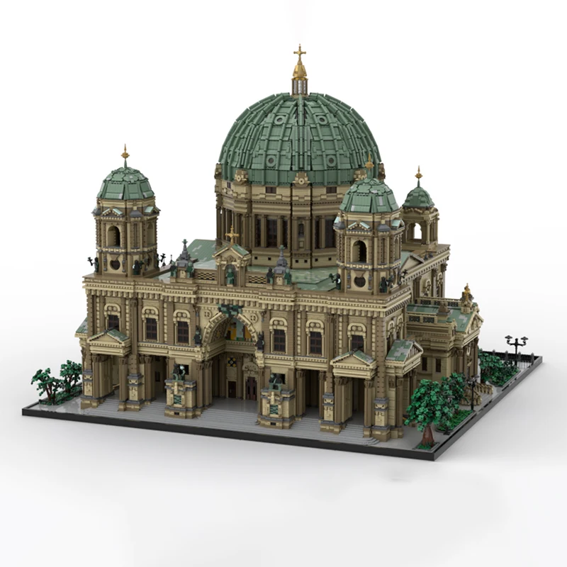 71407pcs MOC Berlin Cathedral Modular Streetscape Model Building Blocks Construction Toy Christmas Gifts Education Brick Kids