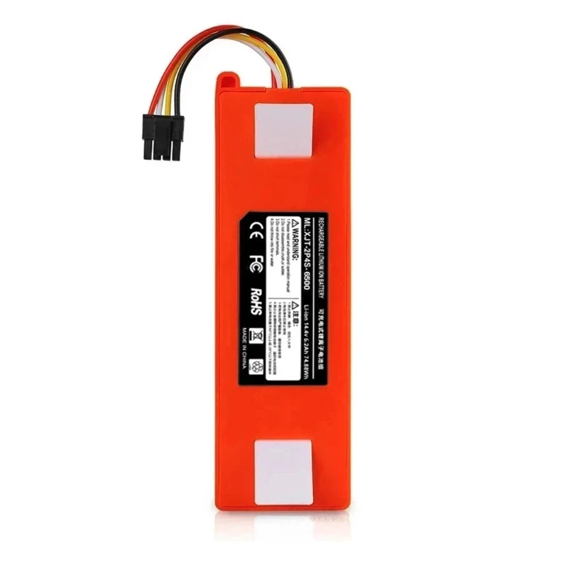

2026 14.4V 12800mAh Replacement Battery for Xiaomi Roborock S55 S60 S65 S50 S51 S5 MAX S6 Robot Vacuum Cleaner