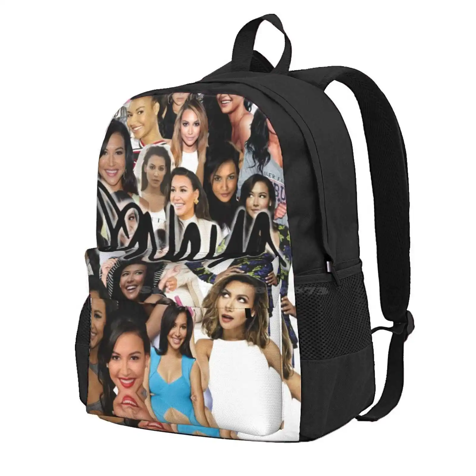 Naya Rivera Collage Hot Sale Schoolbag Backpack Fashion Bags Naya Rivera Santana Lopez Glee Brittana Collage Fangirl