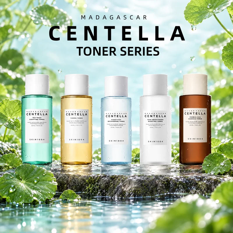 Korean Centella Series Toner,Poremizing Clear,Hyaluronic Acid Brightening,Tea-Trica Purifying,Probio-Cica Essence Toner 210ml