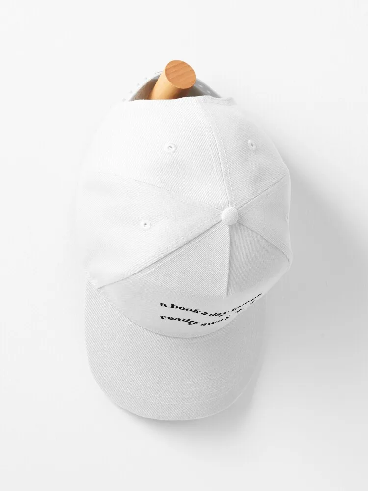 A Book A Day Keeps Reality Away Cap Washed Denim Baseball Caps