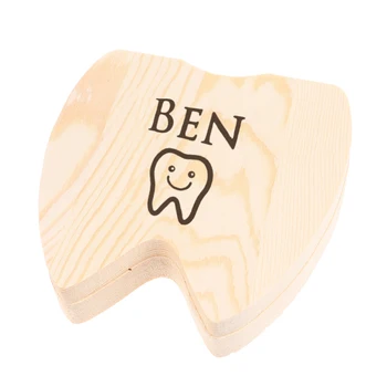 ฟัน Fairy กล่อง1Pc ฟันผลัดใบเก็บเกมส์สะสมฟัน Fairy ของขวัญส่วนบุคคลไม้เด็กทารกฟันกล่อง Organizer