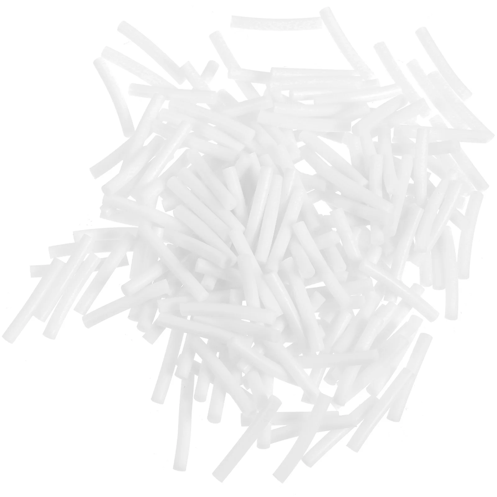 

5000Pcs White Plated Tubes Earrings Needle Sleeves Durable Ear Stud Covers Lightweight Portable Earrings Needle Sleeves