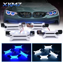 4PCS LED X Concept DRL Daytime Running Lights For BMW F32/F82/F80 Pre LCI Headlight Decoration SMD3528 Angel Eye Halo Retrofit