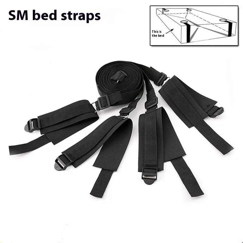 Bdsm Bondage Set Volwassen Spelletjes Handboeien Enkelboeien Speeltjes Voor Vrouwen Koppels Slave Bed Sm Band Zachte Manchetten Sex Shop