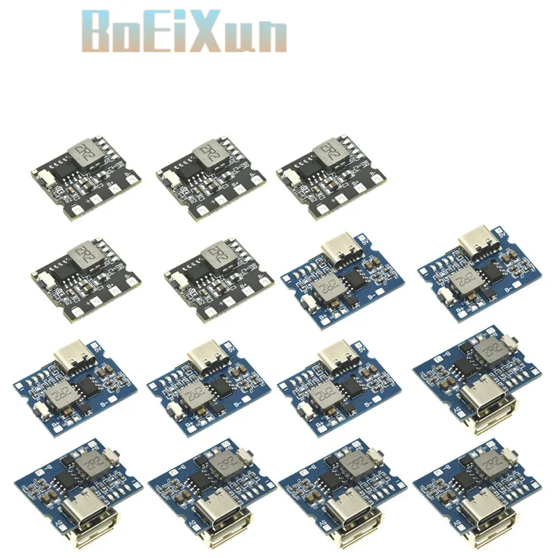 1-10pcs 5V2A/2.4A lithium battery charging module type-C Port USB output normally open mobile power charging treasure