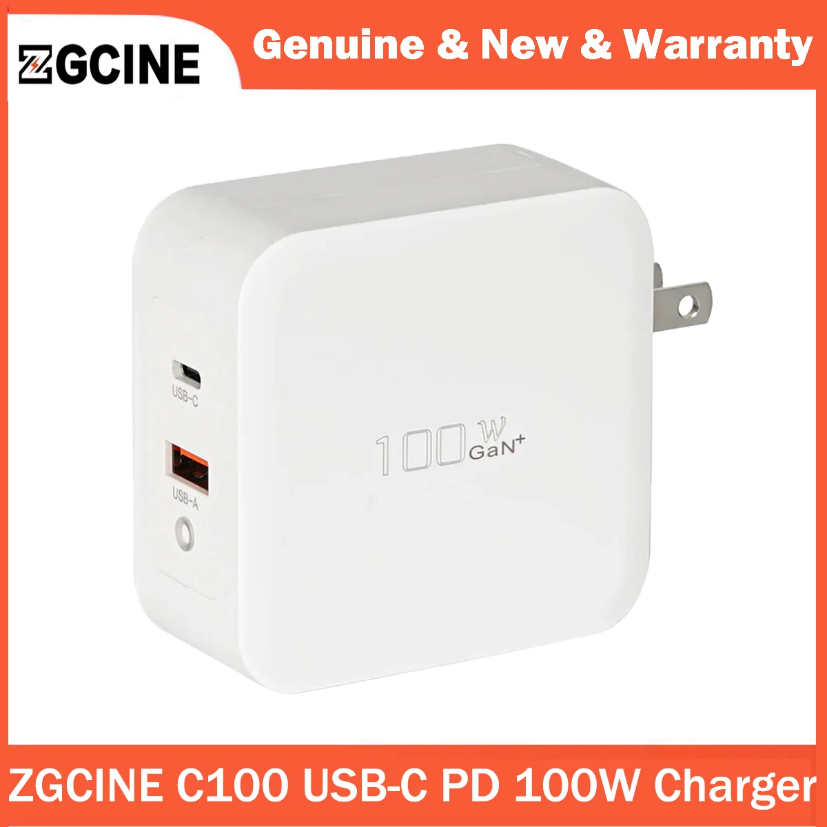 ZGCINE C100 V 마운트 배터리-야외 촬영 사진 비디오용 USB-C 100W PD 고속 충전기(미국/EU/UK/AU/플러그)