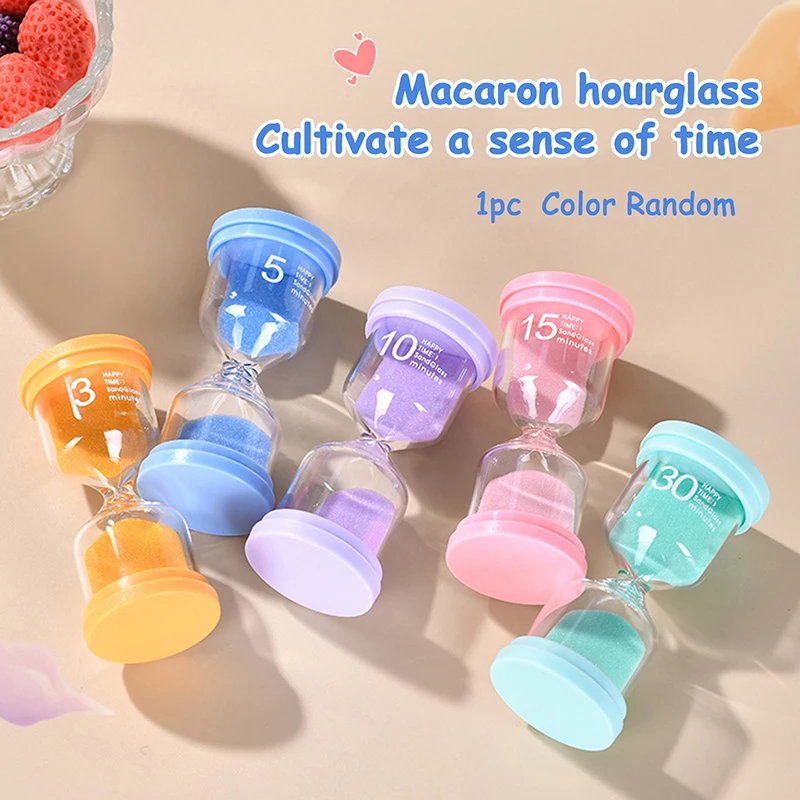 【B】1PC 3/5/10/15/30 Minutes Colorful Sandglass Gift Toy Sand Timer Hour Glass Home Decoration Sand Clock