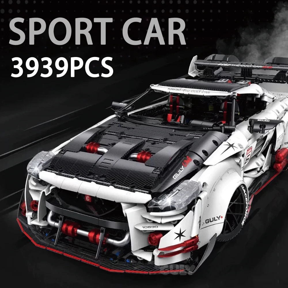Technische GTR Racing Sport Auto Bouwsteen Baksteen Stad Mechanische Snelheid Voertuig Model Speelgoed Voor Kinderen Verjaardagscadeau MOC