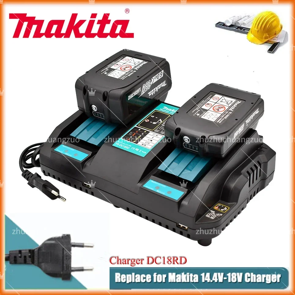 

Original DC18RD Double Charger Li-ion Rechargeable Battery Charger for Makita 14.4V 18V BL1850 BL1830 BL1860 BL1840 BL1415