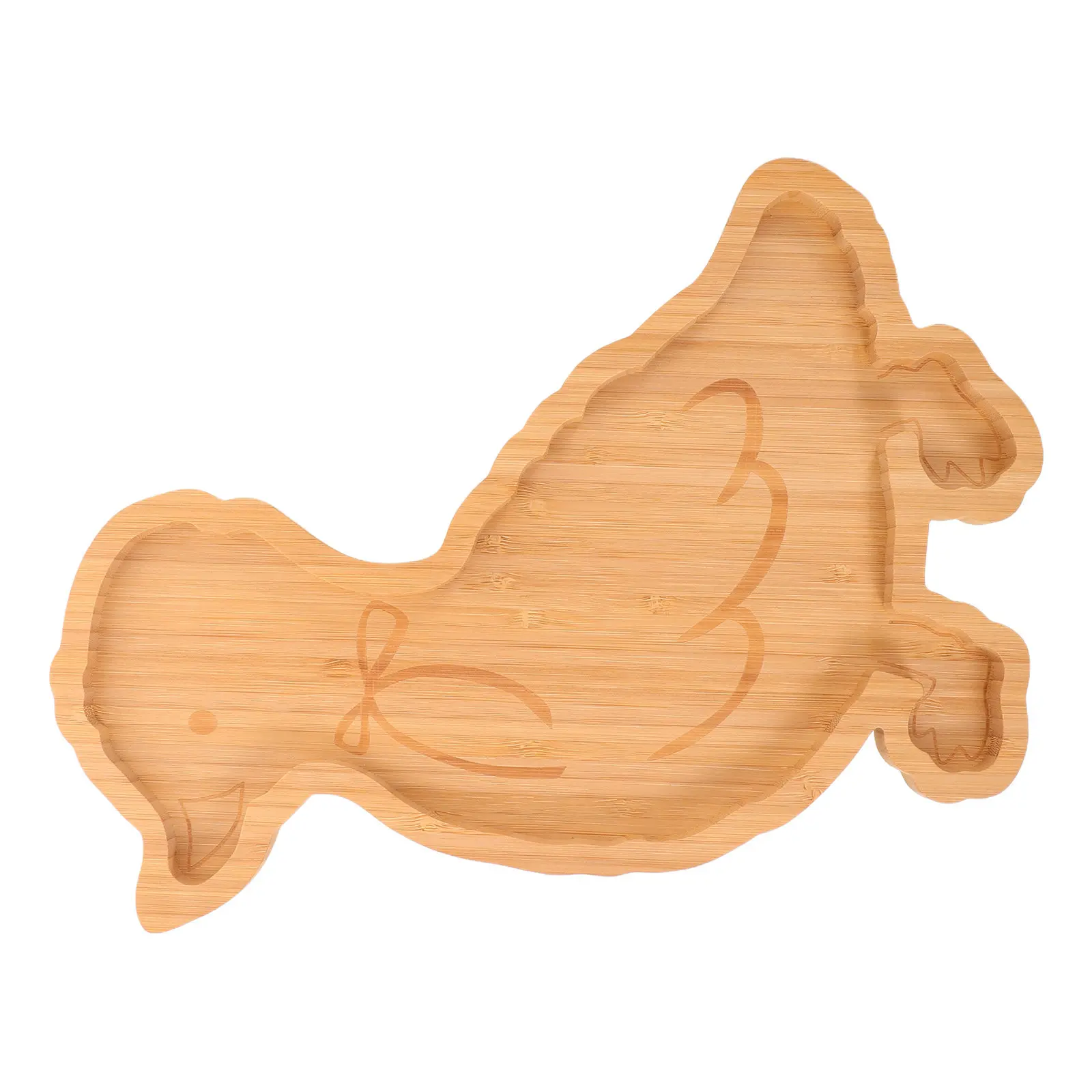 Bamboo Snack Tray Duck Shape Material Birthday Table Decor Goose Charcuterie Board Party Snack Serving Tray