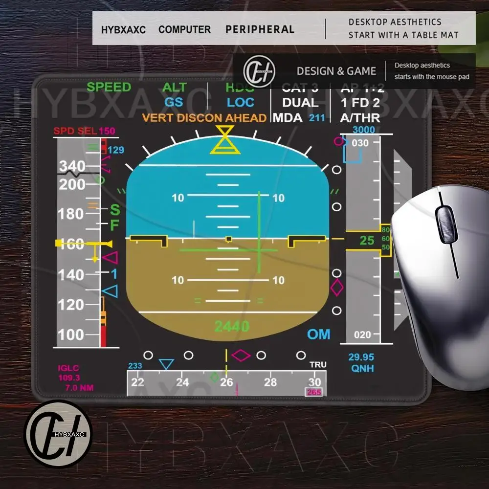 HYBXAXC Airplane Pilot Mousepad Small Size Computer Gamer PC Keyboard Mouse Mat Non-slip Mouse Carpet Plane Airplane New Micemat