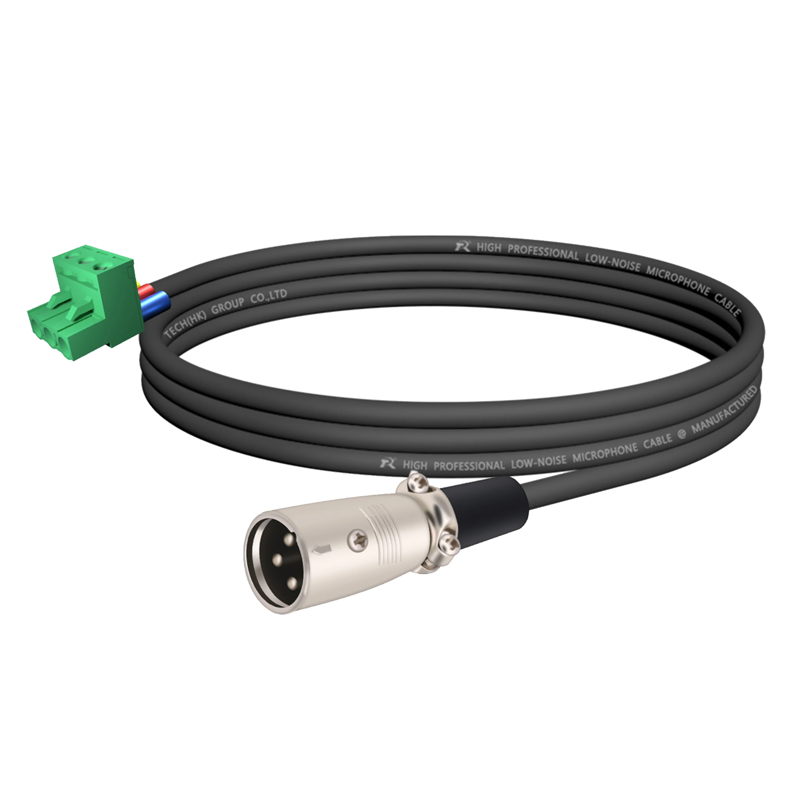 XLR-auf-Phoenix-Kabel, 3-poliger XLR-Stecker/Buchse auf PHX3M/2EDG 5.08 PCB-Schraubklemmenadapter mit sicherem Endstück, geräuscharm – Detail 11