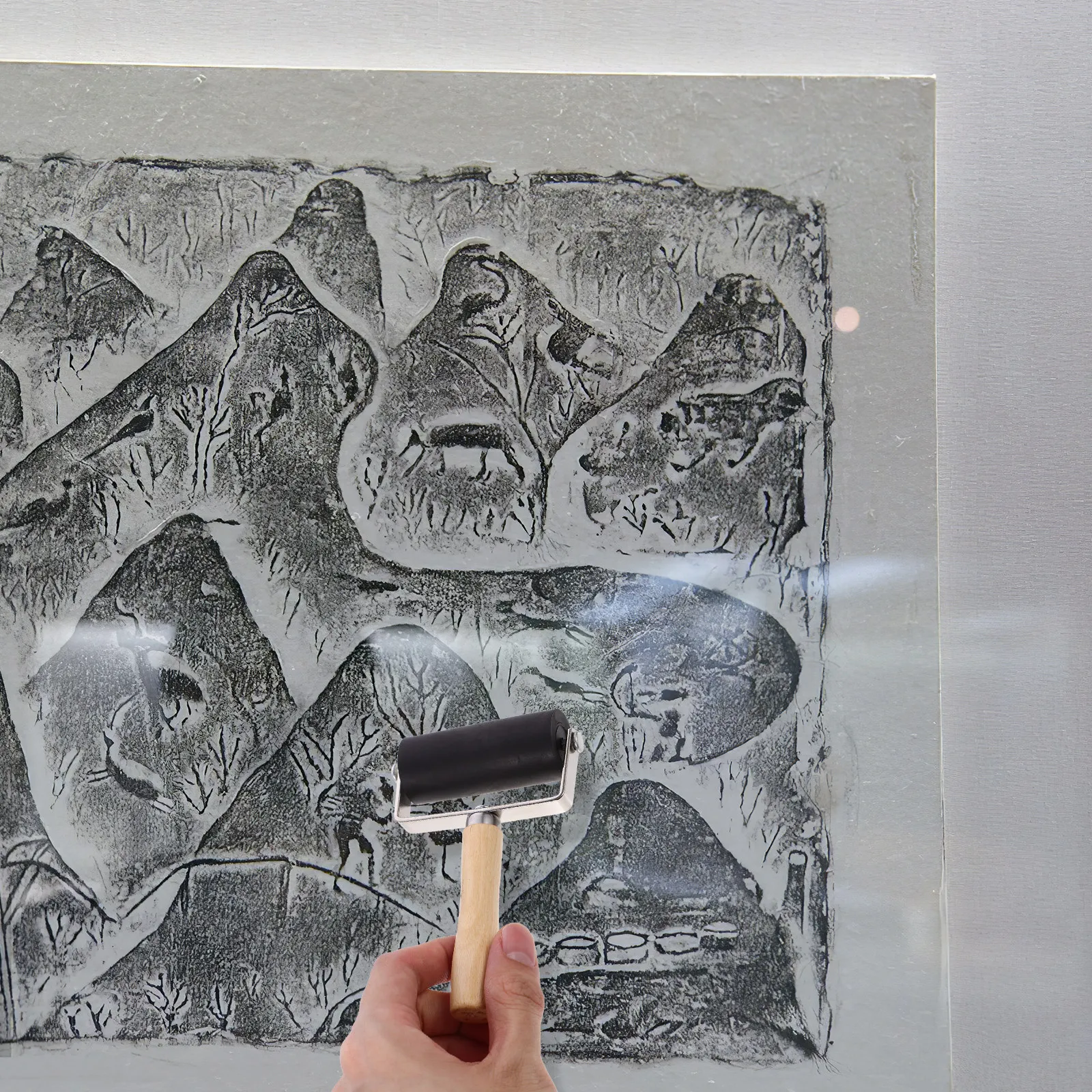 

Набор из 3 высококачественных роликов для гравюры и рукоделия с удобной ручкой, идеально подходят для художников