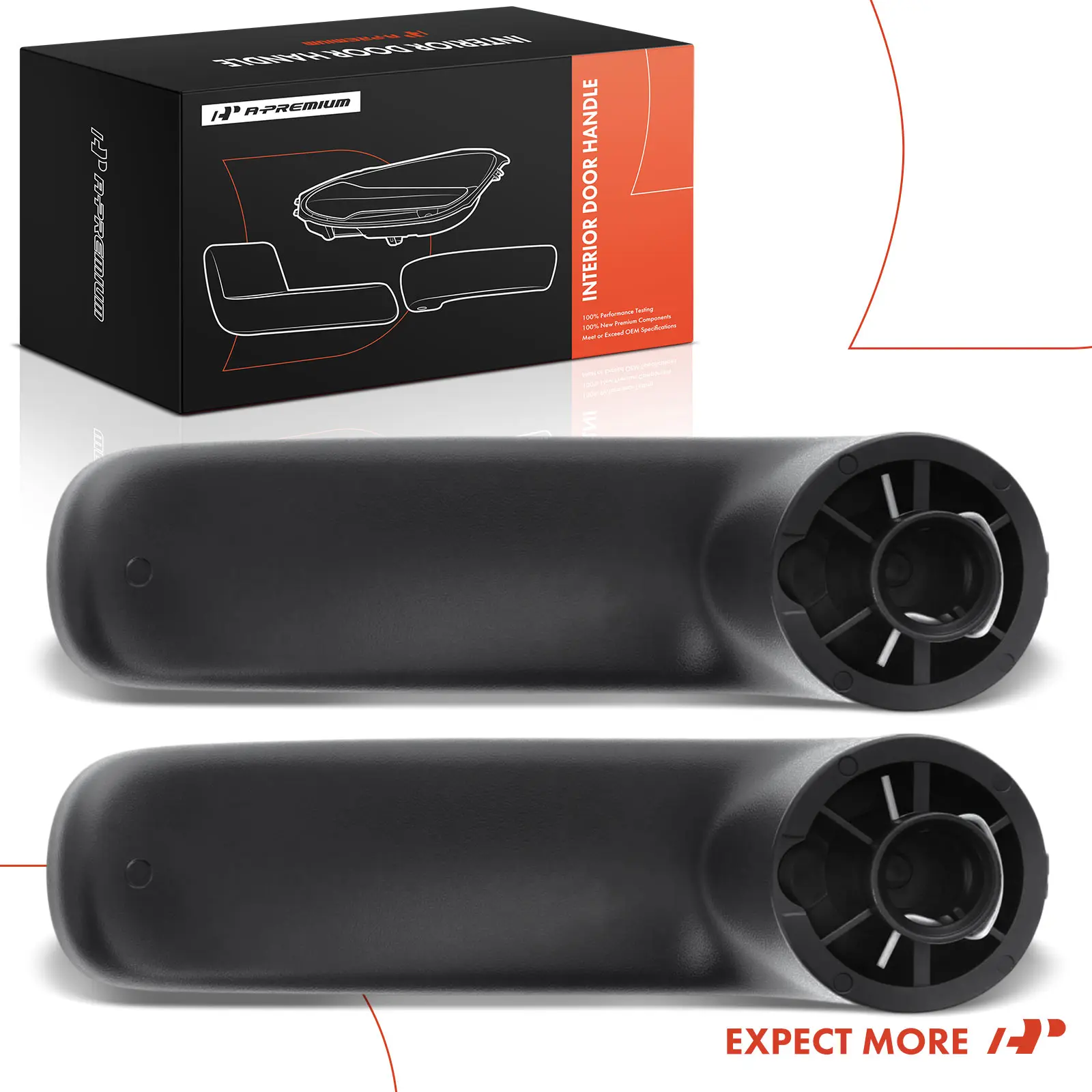 A-Premium 2x Driver & Passenger Side Sliding Door Interior Door Handle for Kia Sedona 2006-2012 Hyundai Entourage 2007-2008