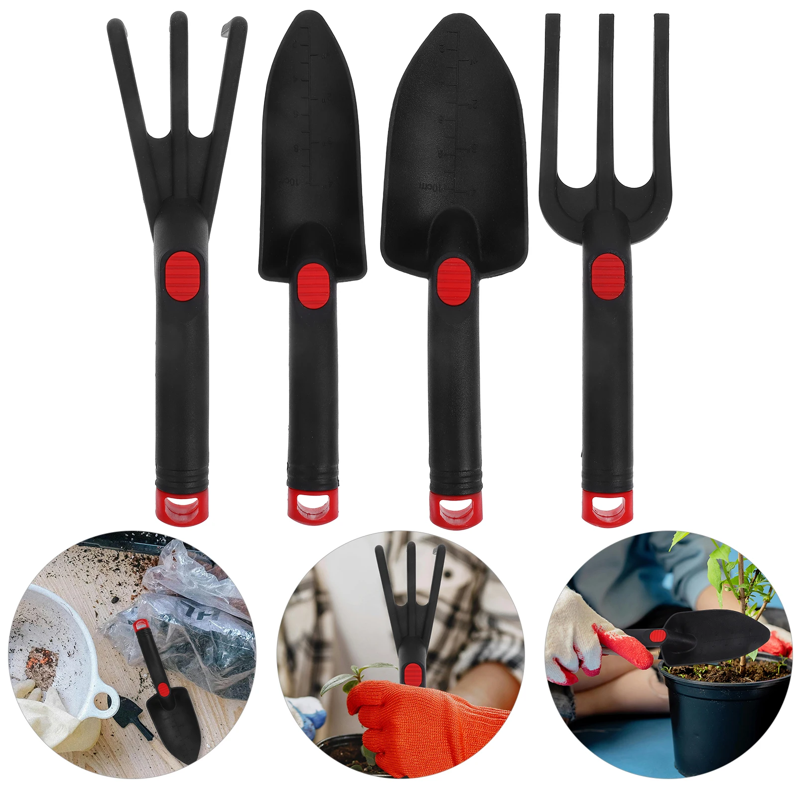 

Garden Tool Set Mini Shovel Spade Fork Trowel Hand Tools Durable PE Portable Suitable for Planting Digging Weeding Indoor