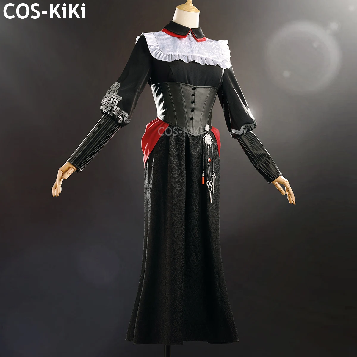 COS-KiKi Identity V Elsa Childrens Hospital Game Suit Cosplay Costume Elegant Dress Halloween Party Role Play Outfit Women S-XXL