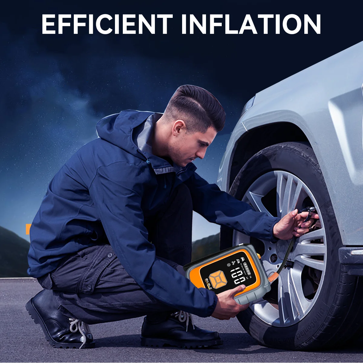 9000A سيارة الانتقال كاتب بطارية حزمة 12 فولت المحمولة الداعم ل 12L الغاز و 10L الديزل شاشة الكريستال السائل USB شحن سريع مصباح ليد