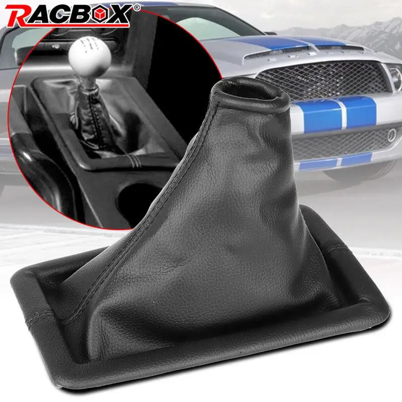 Manual Transmission Shifter Boot Cover For Ford Mustang 2005 2006 2007 2008 2009 Gear Shift Knob Dust Cover Parts 8R3Z-7277-AA