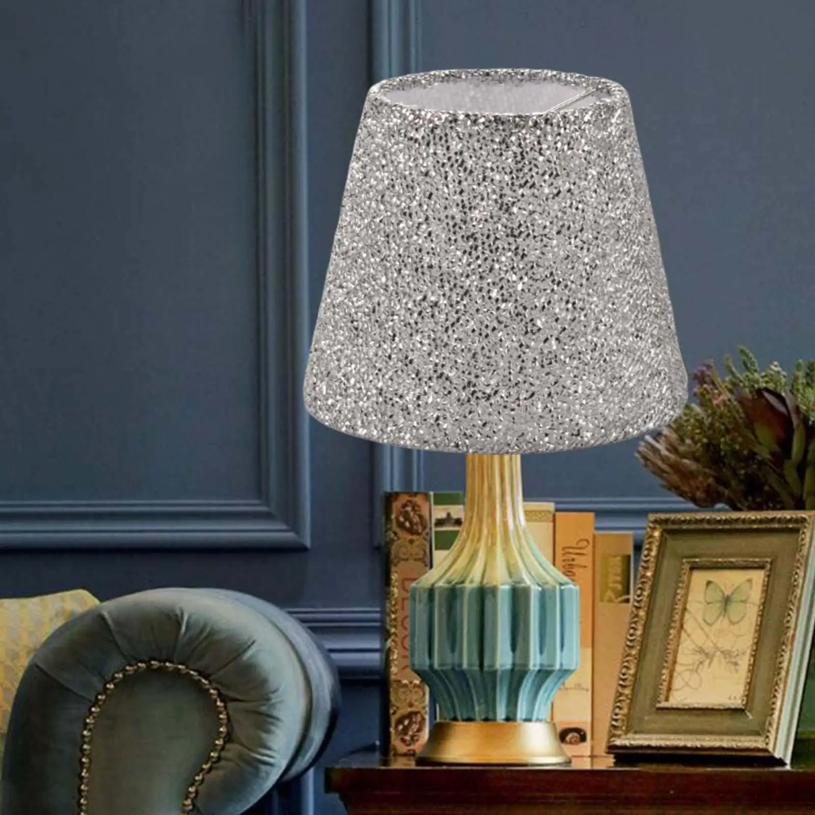 Table Lamp Shade Dust Cover Clip on Decorative Cloth Lampshade Fine Workmanship for Dining Room, Kitchen Accessories