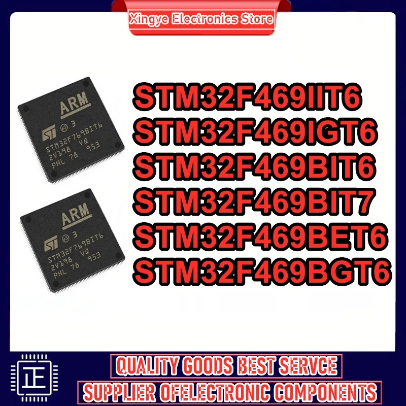 

STM32F469IIT6 STM32F469IGT6 STM32F469BIT6 STM32F469BIT7 STM32F469BET6 STM32F469BGT6 LQFP микросхема 100% новый оригинальный на складе