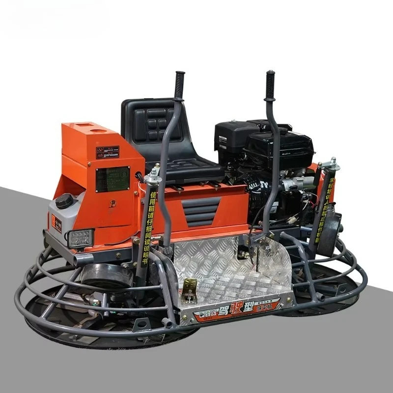 High Quality 1m Pan Ride-On Power Trowel Double Blades Powered Road Construction Machine