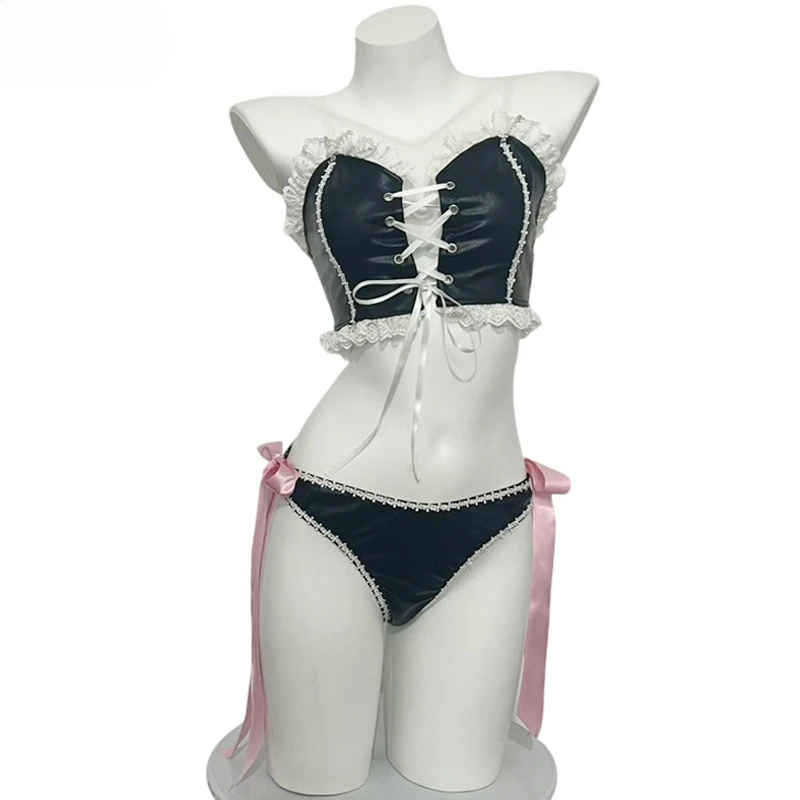 XXOO-Lencería erótica Sexy de Anime Lolita para niña, uniforme de sirvienta de gato, lencería Sexy, pijamas tentador, trajes, disfraces eróticos