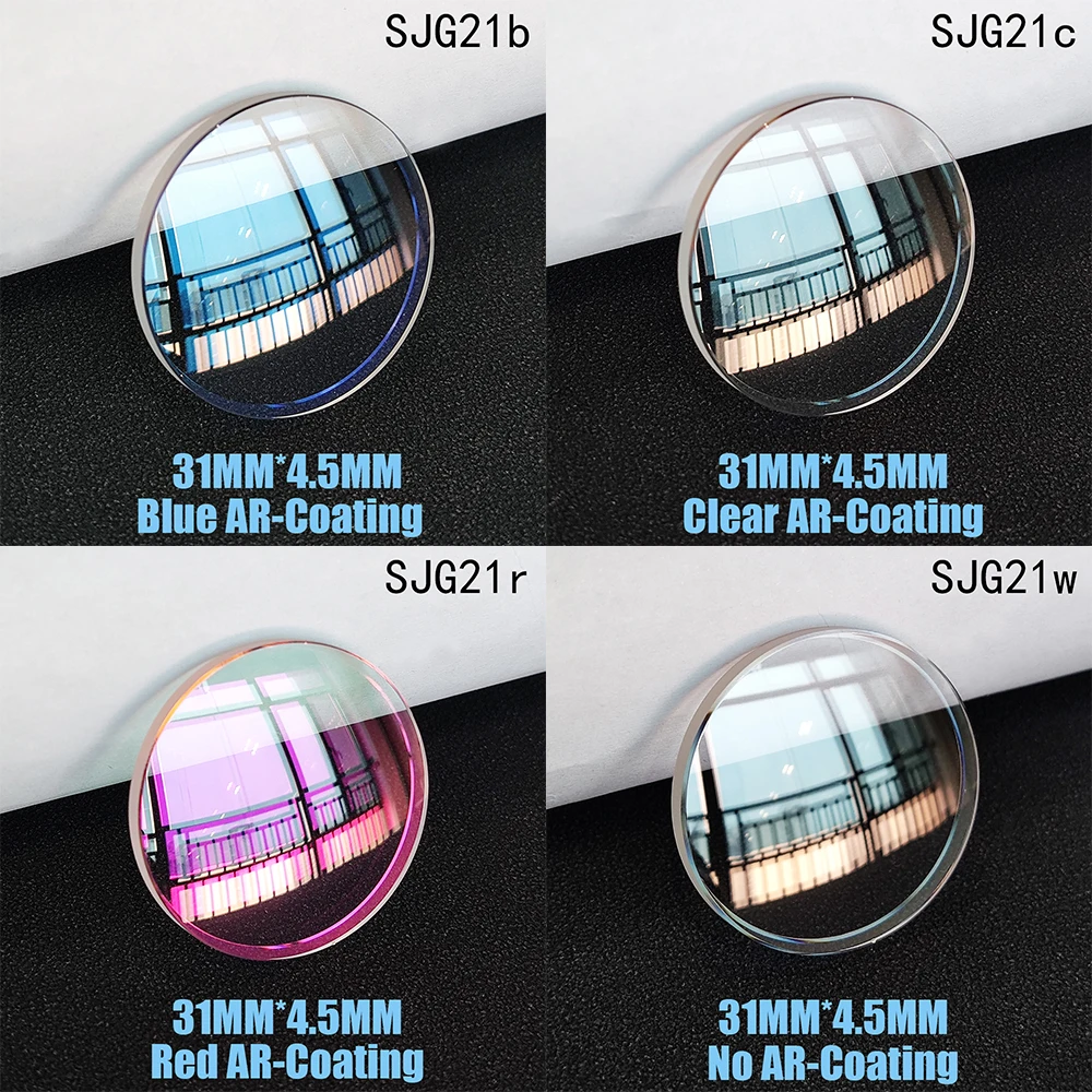 31x4.5mm Double Dome Sapphire Watch Crystal AR Coating For Sea Urchin SBDC001 SHOGUN SBDC007 SBDC029 SKZ209K1 SKZ207J1 SKZ207K1