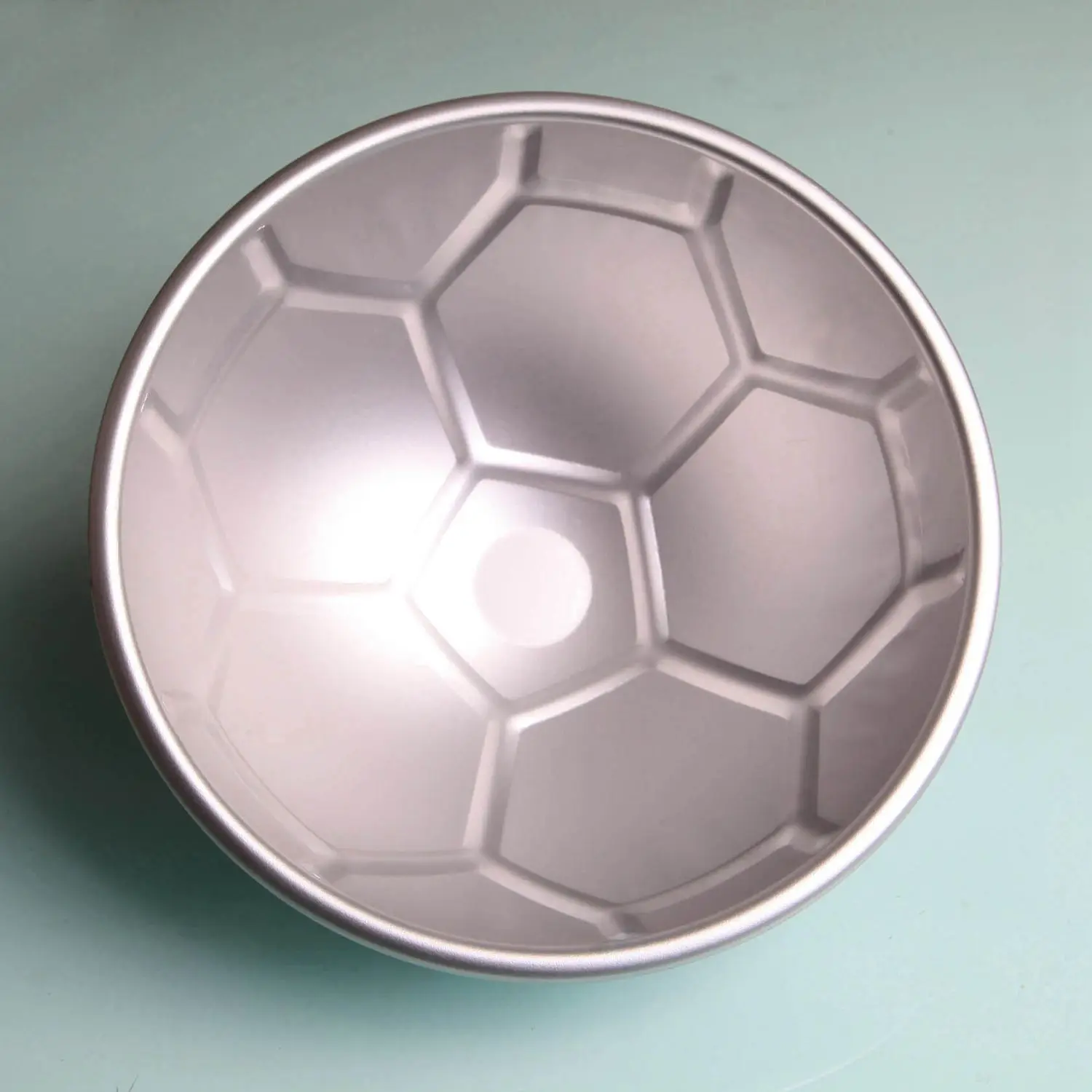 1 PCS 3D Half Round Ball Shaped Football Cake Mold 8 inch Thickening Aluminum Alloy Mould Birthday Baking Pan