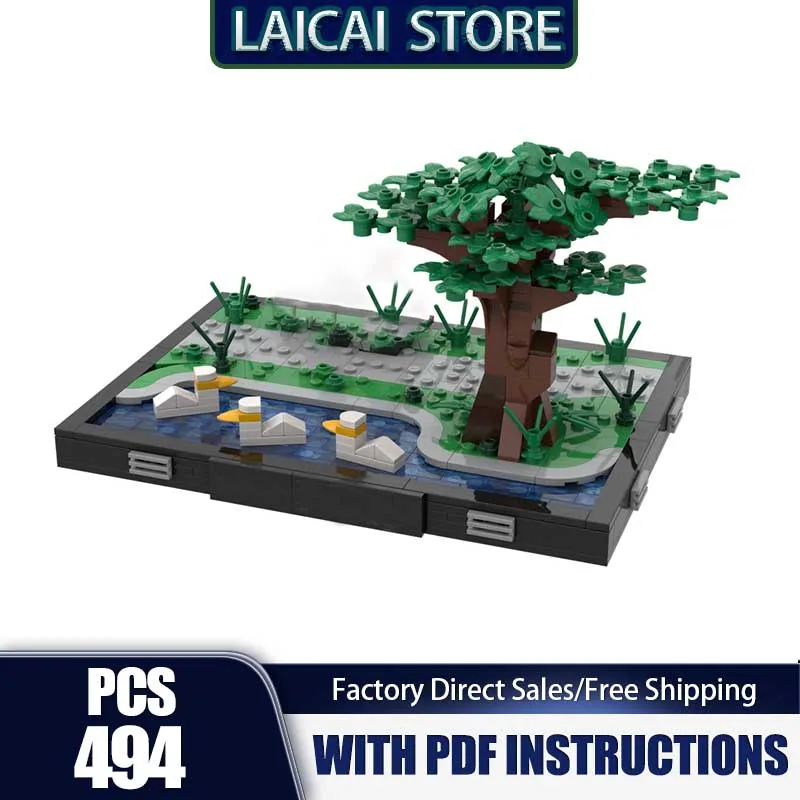 

City Building Moc Building Blocks Good Will Hunting Park Scene Model Technology Bricks Assembly Holiday Construstion Gifts Toy