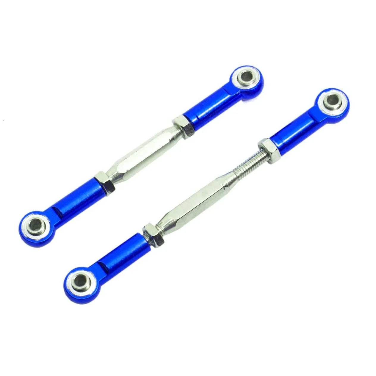 2Pcs Metal Adjustable Steering Linkage Servo Link Pull Rod for Traxxas Slash 4X4 5807 HQ727 1/10 RC Car Upgraded Parts,3