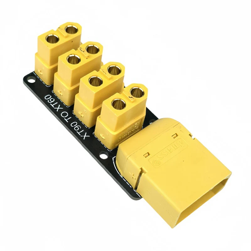 1PCS RC Model Robot XT90 to 4-Way XT60 Power Distribution Board 200A High Current for DIY Submarine Modification Adapter