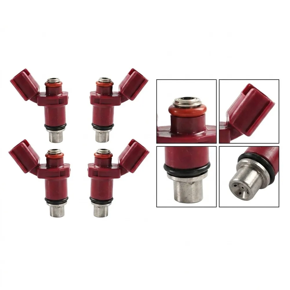 4x Fuel Injectors Nozzles 6D8-13761-00-00 For Marine For Outboard Engine 75HP 80HP 90HP For 100HP F75 F80 F90 For F100 Replace