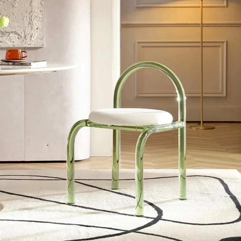 high quality Makeup acrylic vanity stool chair
