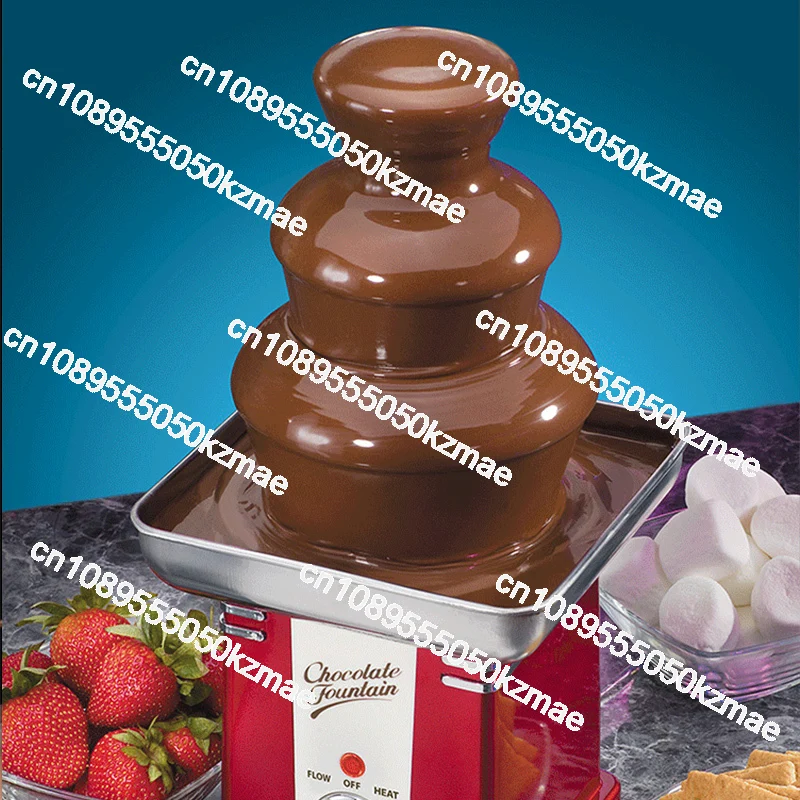 Commercial Mini Chocolate Fountain Machine | Buffet/Hotel Use, Children-Friendly Chocolate Melting Waterfall