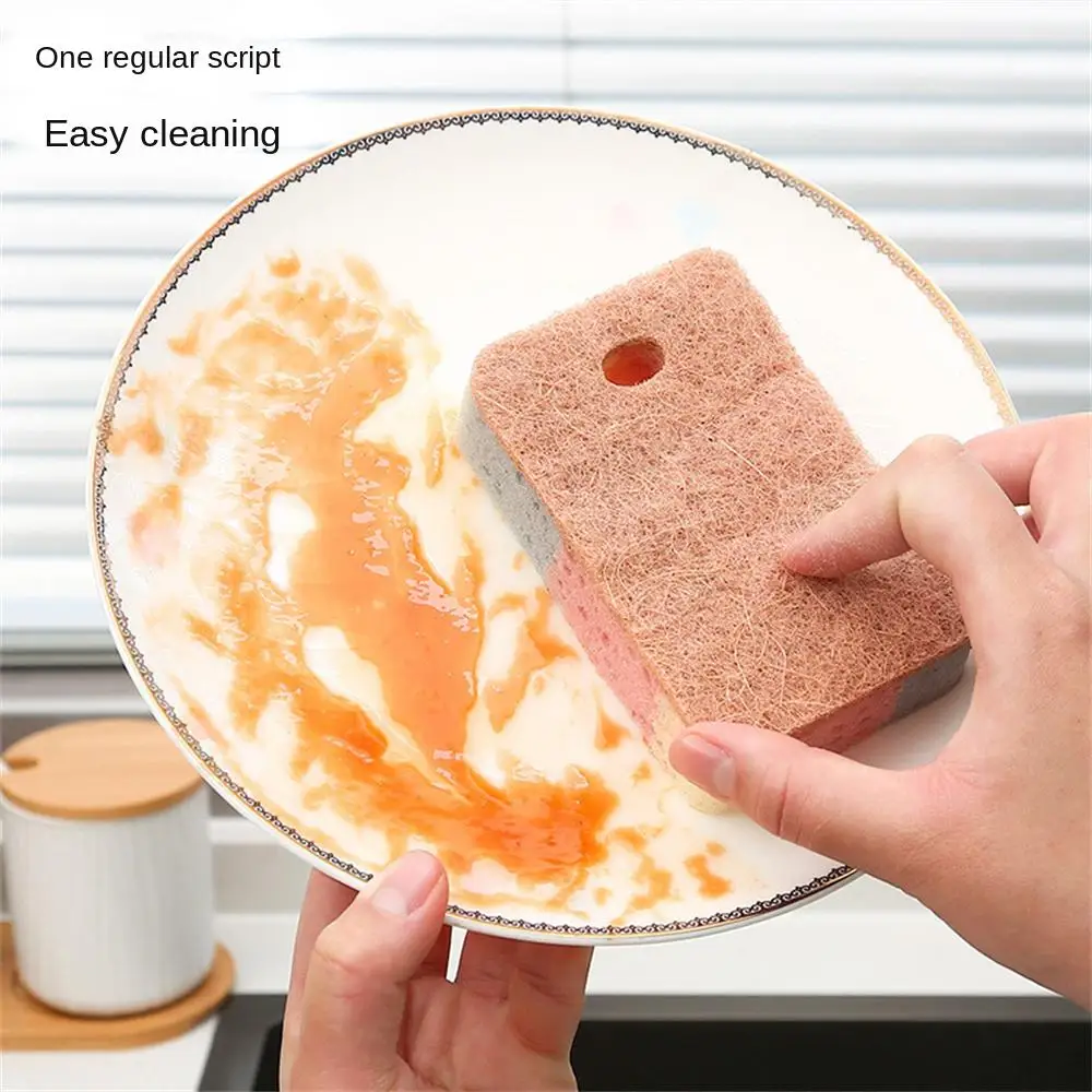 2/4/6PCS Dishcloth Strong Decontamination Sponge Block Reusable Household Cleaning Tools Kitchen Rag Compression