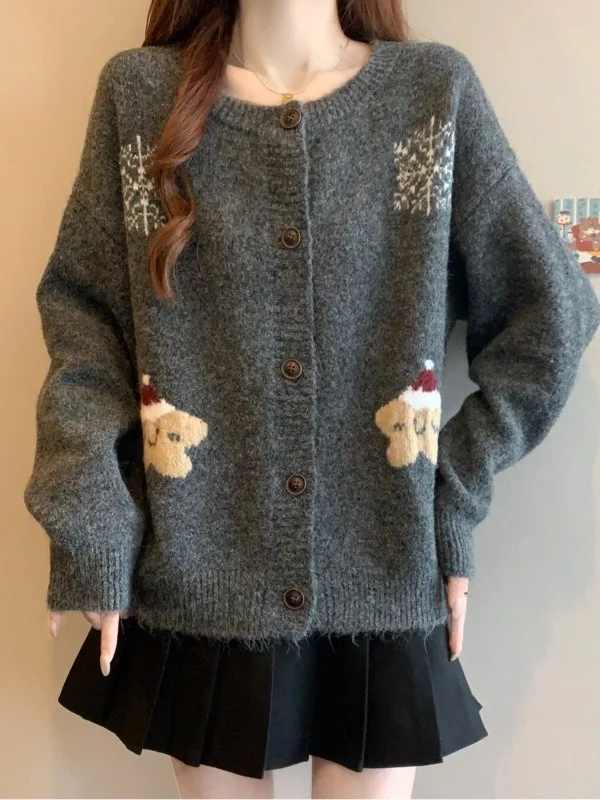 

Женский длинный вязаный кардиган-пальто: мягкий, уютный, оверсайз, осенне-зимний, модный, повседневный, свободный, с открытым передом